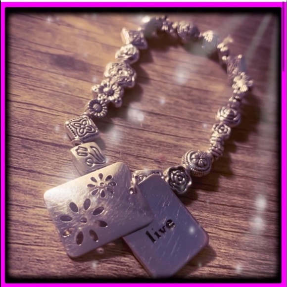 New Handmade Spring Bloom Live 2 Panel Flowers BOHO Sterling Silver Bracelet - Picture 4 of 12